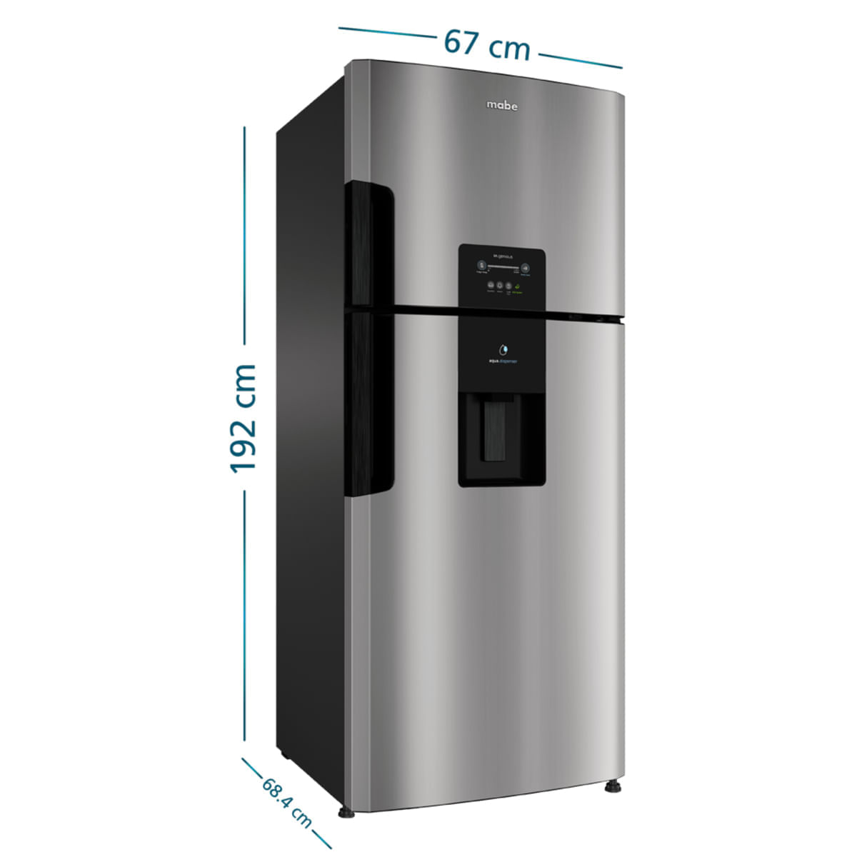 Nevera Mabe No Frost Congelador Superior 470 Litros RMP470ZCU Inox img #2