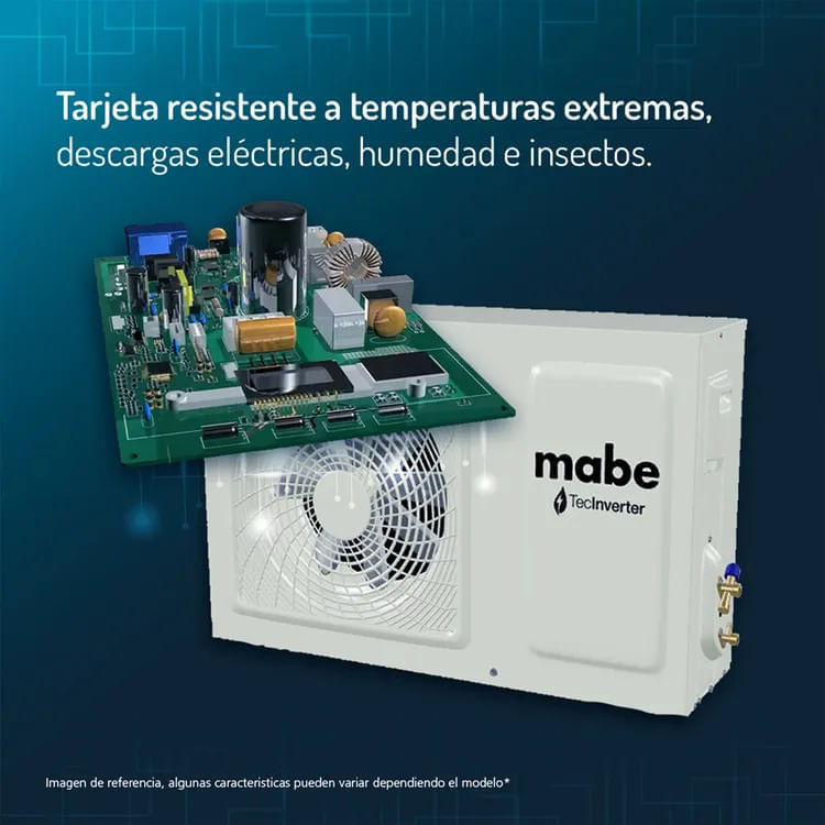 Aire Acondicionado Mabe 12000 BTU Tipo Split Inverter 220V MMI12CDBWCCC9 Blanco img #4
