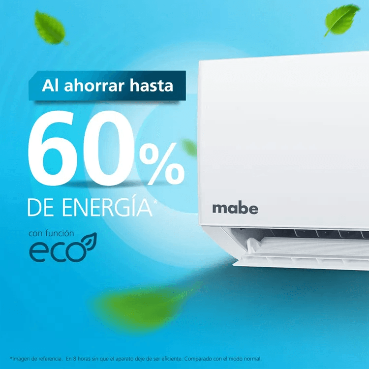 Aire Acondicionado Mabe 12000 BTU Tipo Split Inverter 220V MMI12CDBWCCC9 Blanco img #2