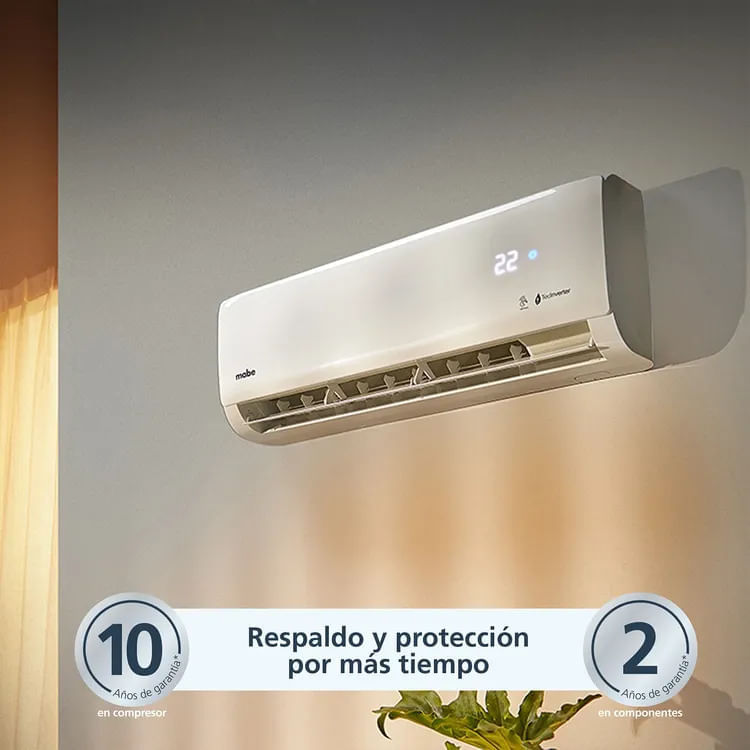 Aire Acondicionado Mabe 12000 BTU Tipo Split Inverter 220V MMI12CDBWCCC9 Blanco img #8