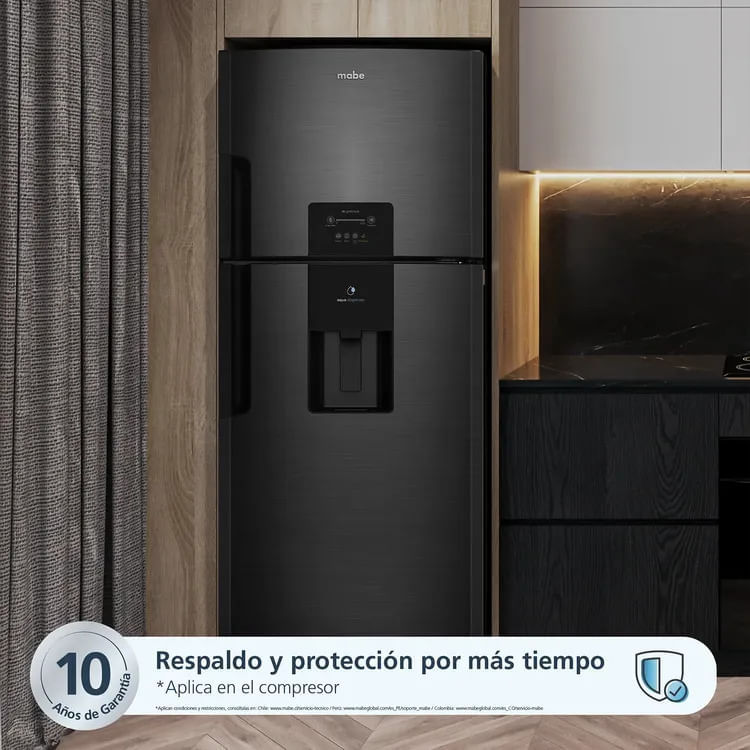 Nevera Mabe No Frost Congelador Superior 415 Litros RMP415ZCC Black Steel img #7