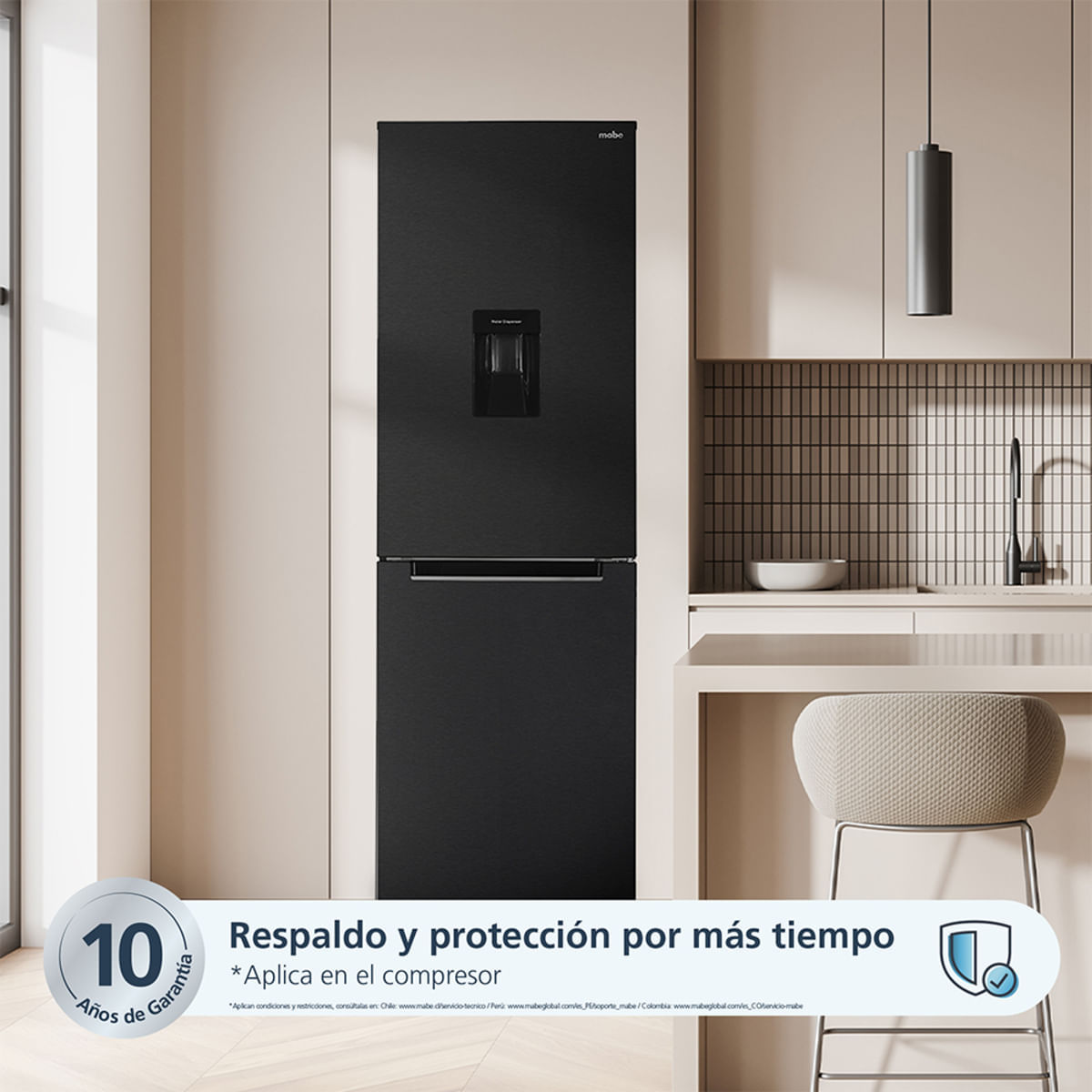 Nevera Mabe No Frost 360 Litros RMB432PXBQP0 Black Steel img #3