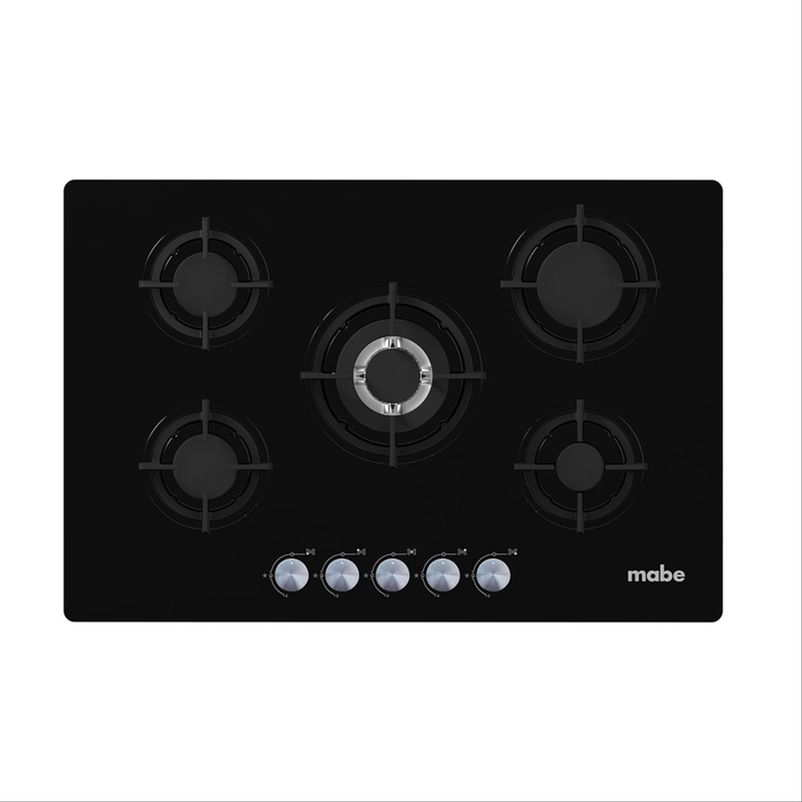 Cubierta Empotrable a Gas de 76 cm Vidrio Negro Mabe - PM7650GV0 img #1