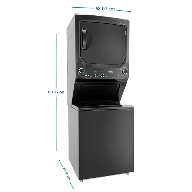Torre de Lavado y Secado Mabe a Gas 23 Kg MCLC2340GSDG0 Gris img #2