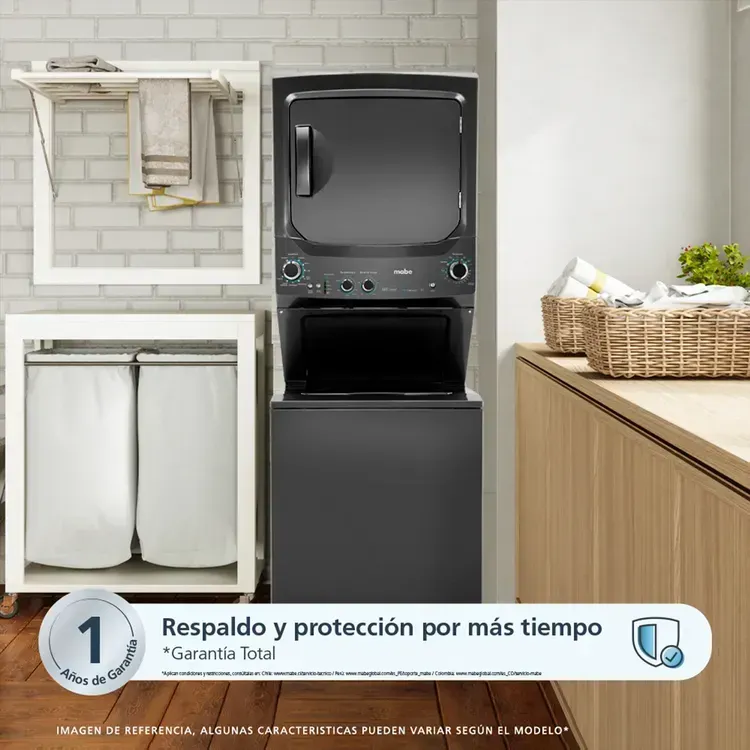 Torre de Lavado y Secado Mabe a Gas 23 Kg MCLC2340GSDG0 Gris img #5