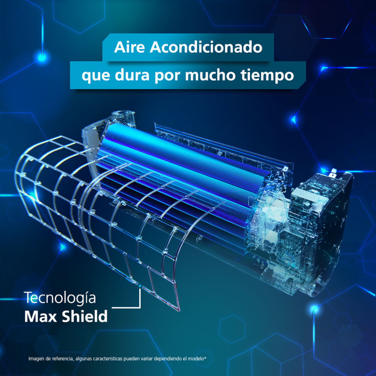 Aire Acondicionado Mabe 12000 BTU Tipo Split Inverter 220V MMI12CDMCCC10 Espejo img #11