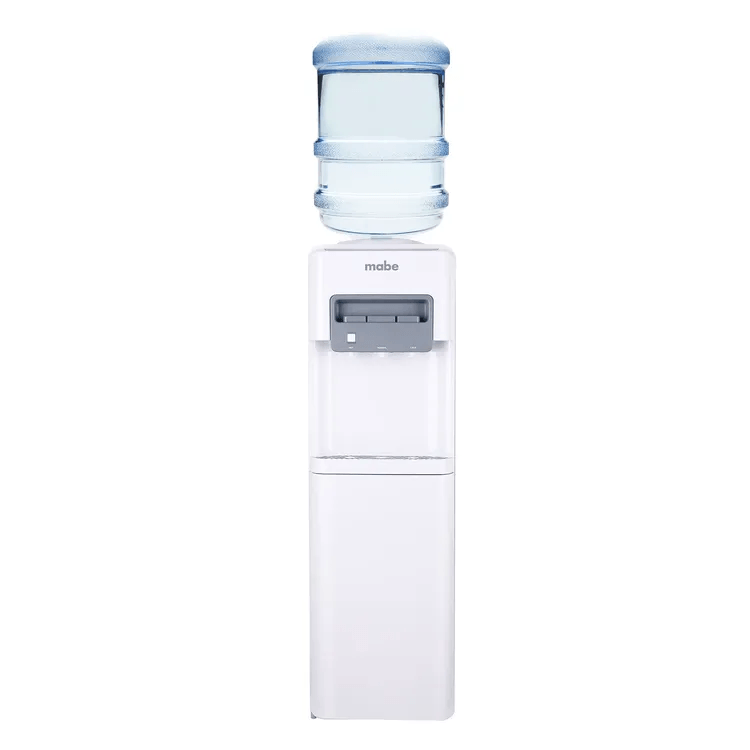 Dispensador de agua Mabe de piso para botellón con gabinete EMTLP3TBB Blanco img #1