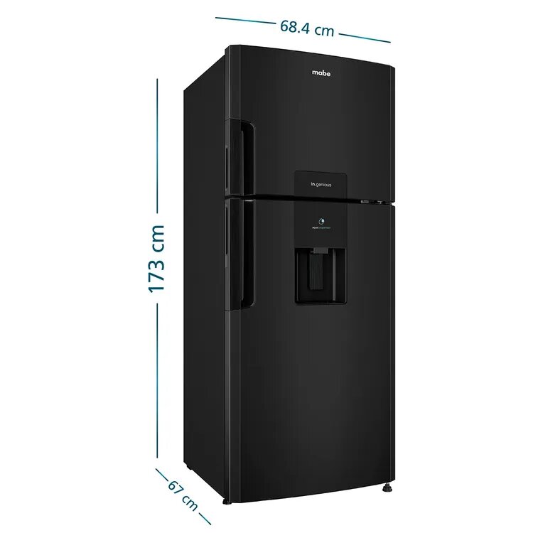 Nevera Mabe No Frost Congelador Superior 415 Litros RMP415GCG Grafito img #2
