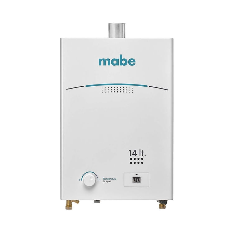 Calentador de Paso Mabe 14 Litros Tiro Forzado CMD14TFBC Blanco img #1