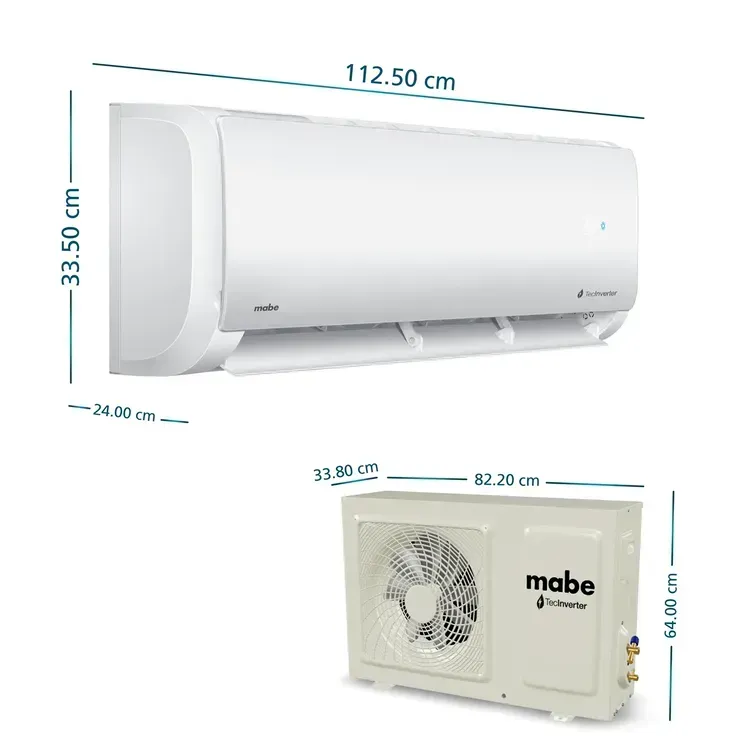 Aire Acondicionado Mabe 24000 BTU Tipo Split Inverter 220V MMI24CDBWCCC9 Blanco img #2