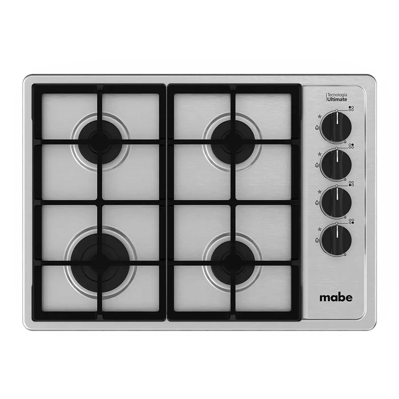 Estufa de Empotrar Mabe 60 cm 4 Puestos Gas Natural PM6044NF0 Inox img #1