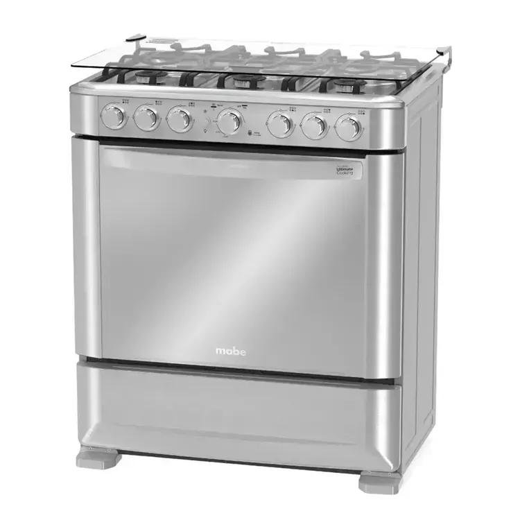 Estufa de Piso Mabe 6 Puestos Gas Natural EMC7630NFX0 Inox img #3