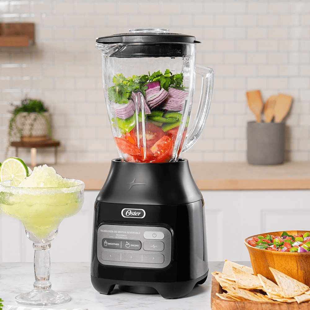 Licuadora Oster Tecnología Reversible Vaso de Vidrio BLSTPEGBRT Negro img #4