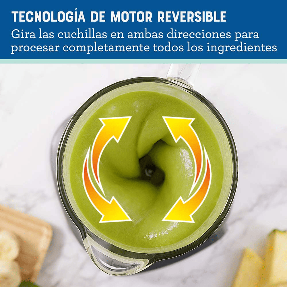 Licuadora Oster Tecnología Reversible Vaso de Vidrio BLSTPEGBRT Negro img #5