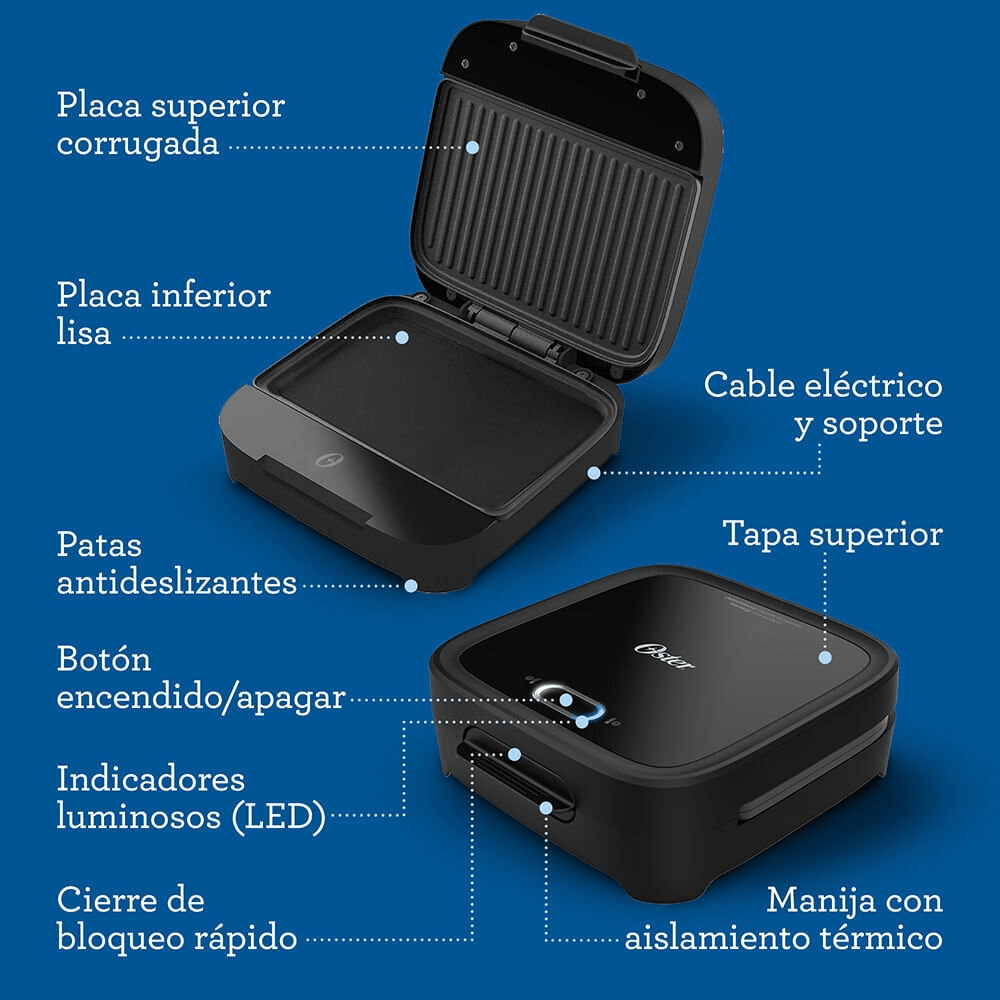 Sandwichera Oster Compacta CKSTSM400 Negro img #14