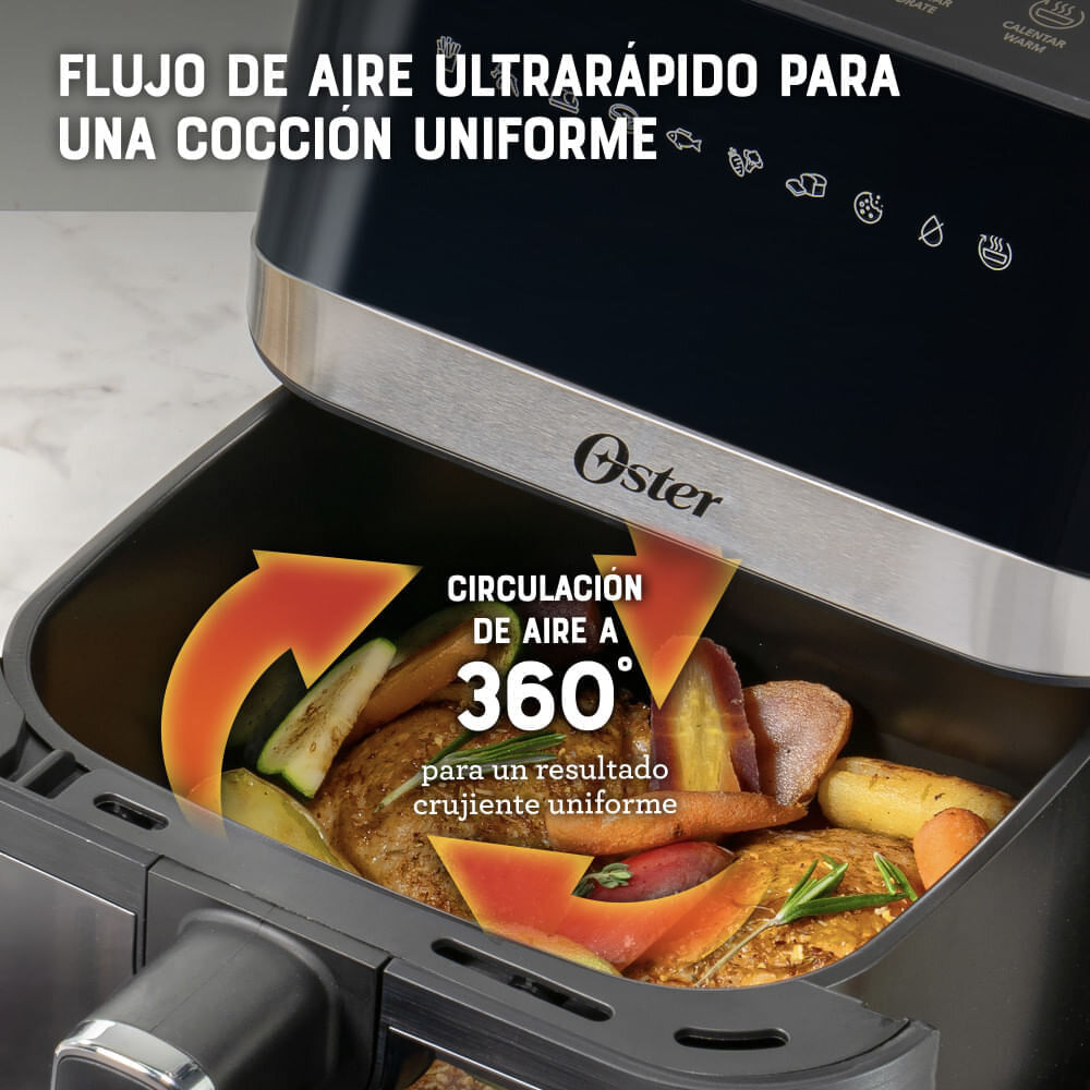 Freidora de Aire Digital Oster DiamondForce 4 Litros CKSTAF40WDDF Negra img #10