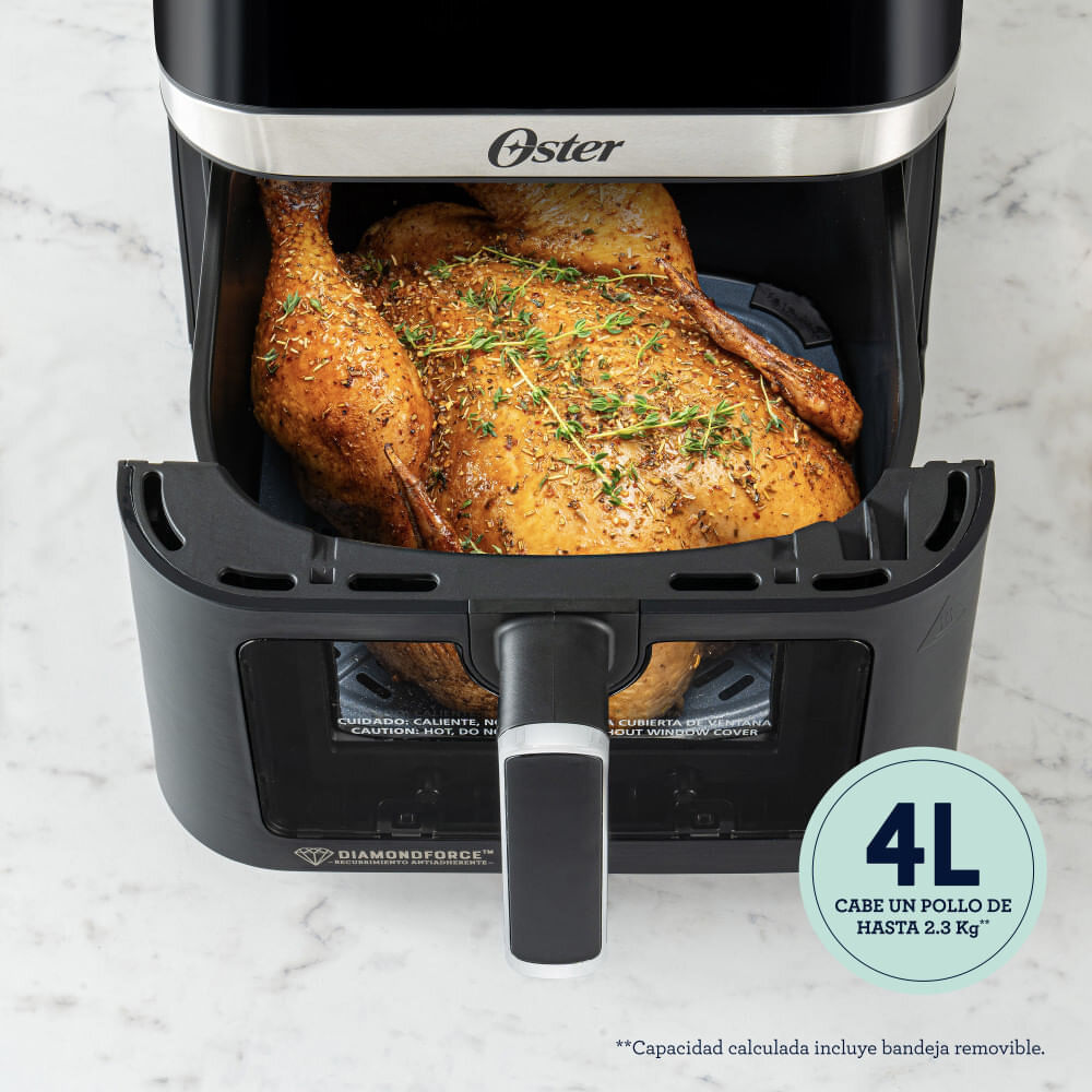 Freidora de Aire Digital Oster DiamondForce 4 Litros CKSTAF40WDDF Negra img #6