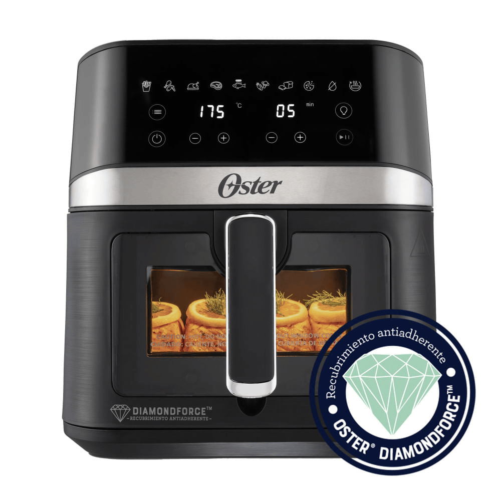 Freidora de Aire Digital Oster DiamondForce Visor Frontal 6 Litros CKSTAF60WDDF Negra img #3
