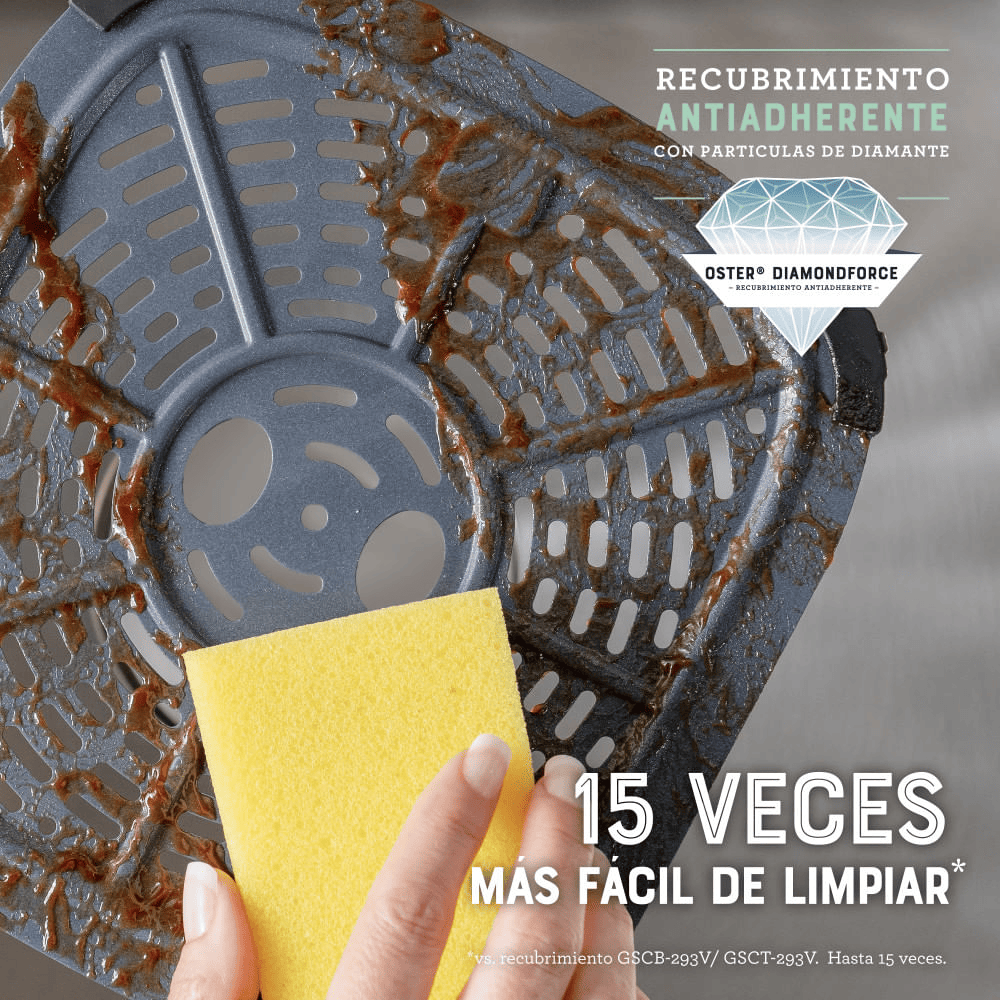 Freidora de Aire Digital Oster DiamondForce Visor Frontal 6 Litros CKSTAF60WDDF Negra img #9