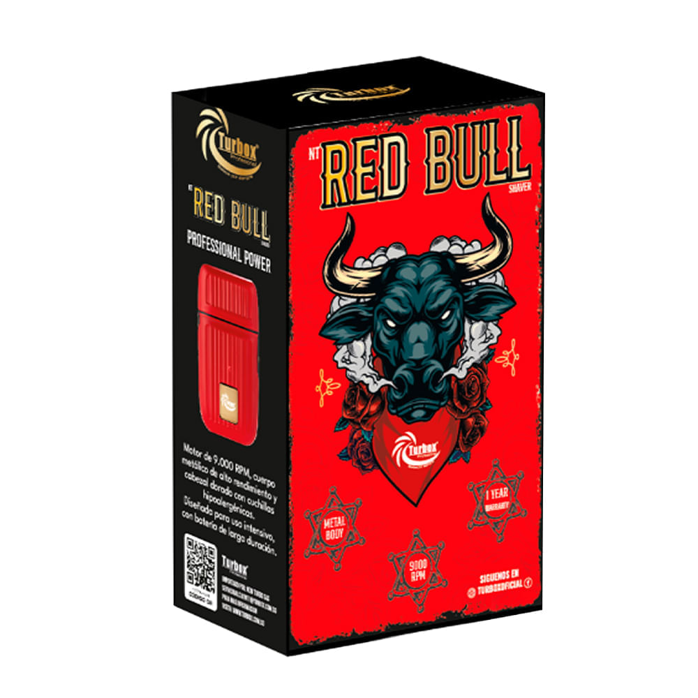 Afeitadora Profesional Turbox Inalámbrica 9000 RPM NT-RED BULL Roja img #5