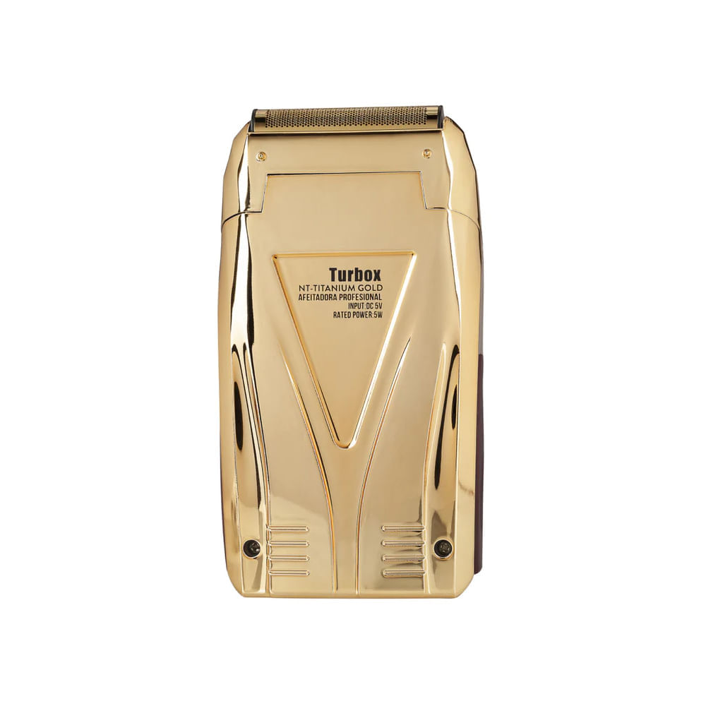 Afeitadora Inalámbrica Turbox Laminas Gold NT-TITANIUM GOLD Metalizado img #3