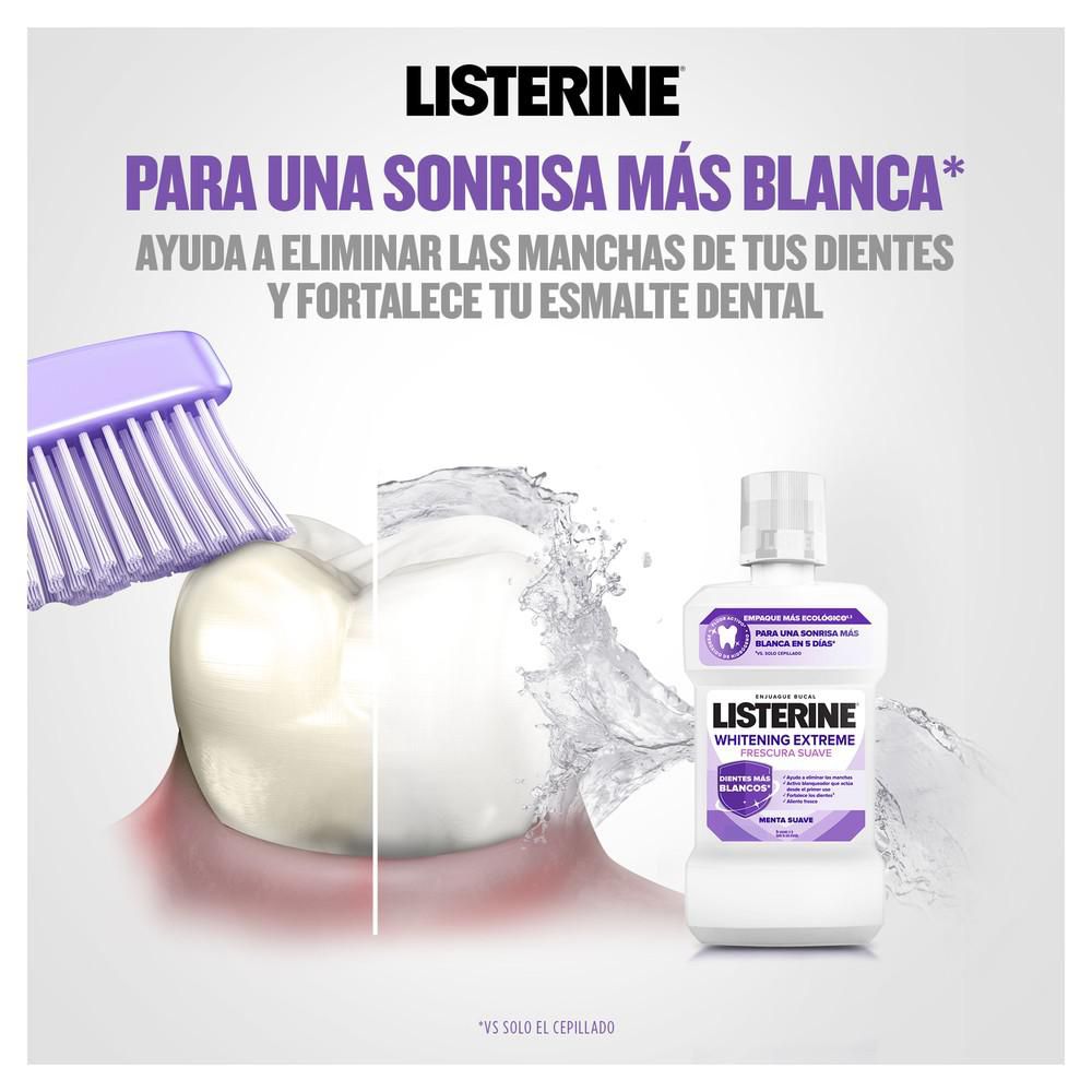 Enjuague bucal LISTERINE whitening extreme frescura suave (473  ml) img #6
