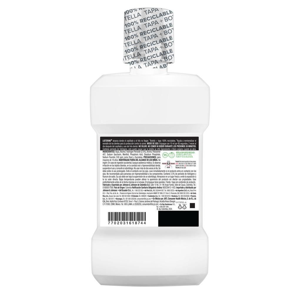 Enjuague bucal LISTERINE whitening extreme frescura suave (473  ml) img #8