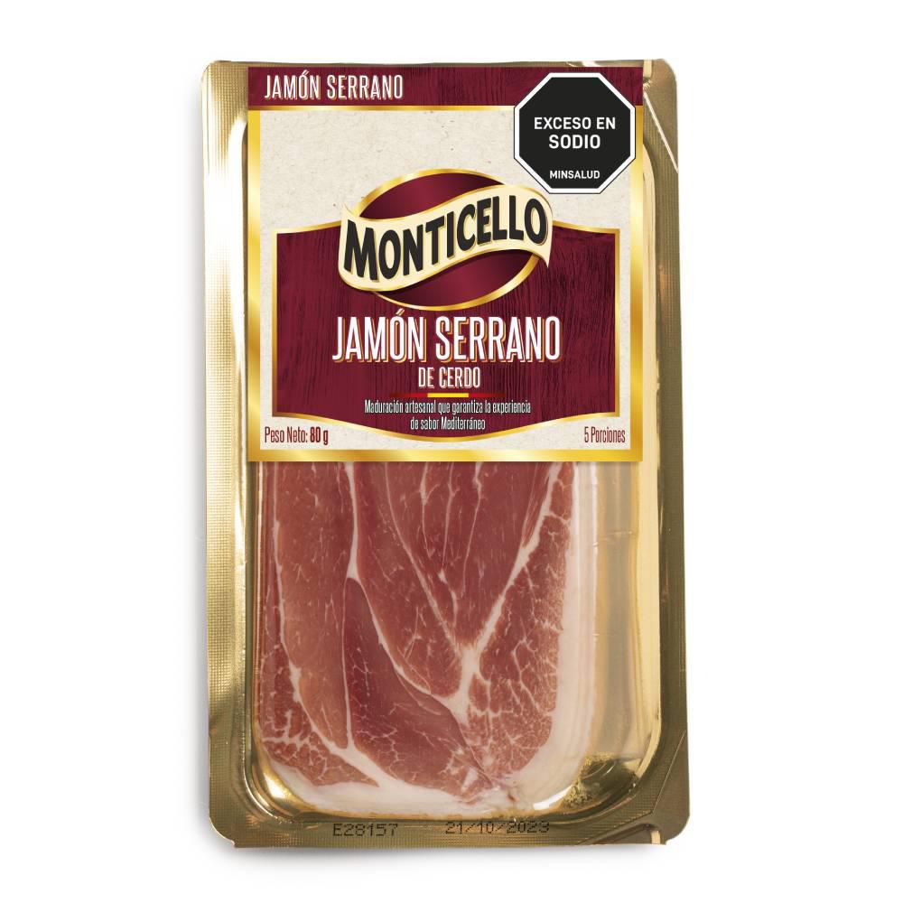 Jamón serrano MONTICELLO maduración artesanal (80  gr) img #1