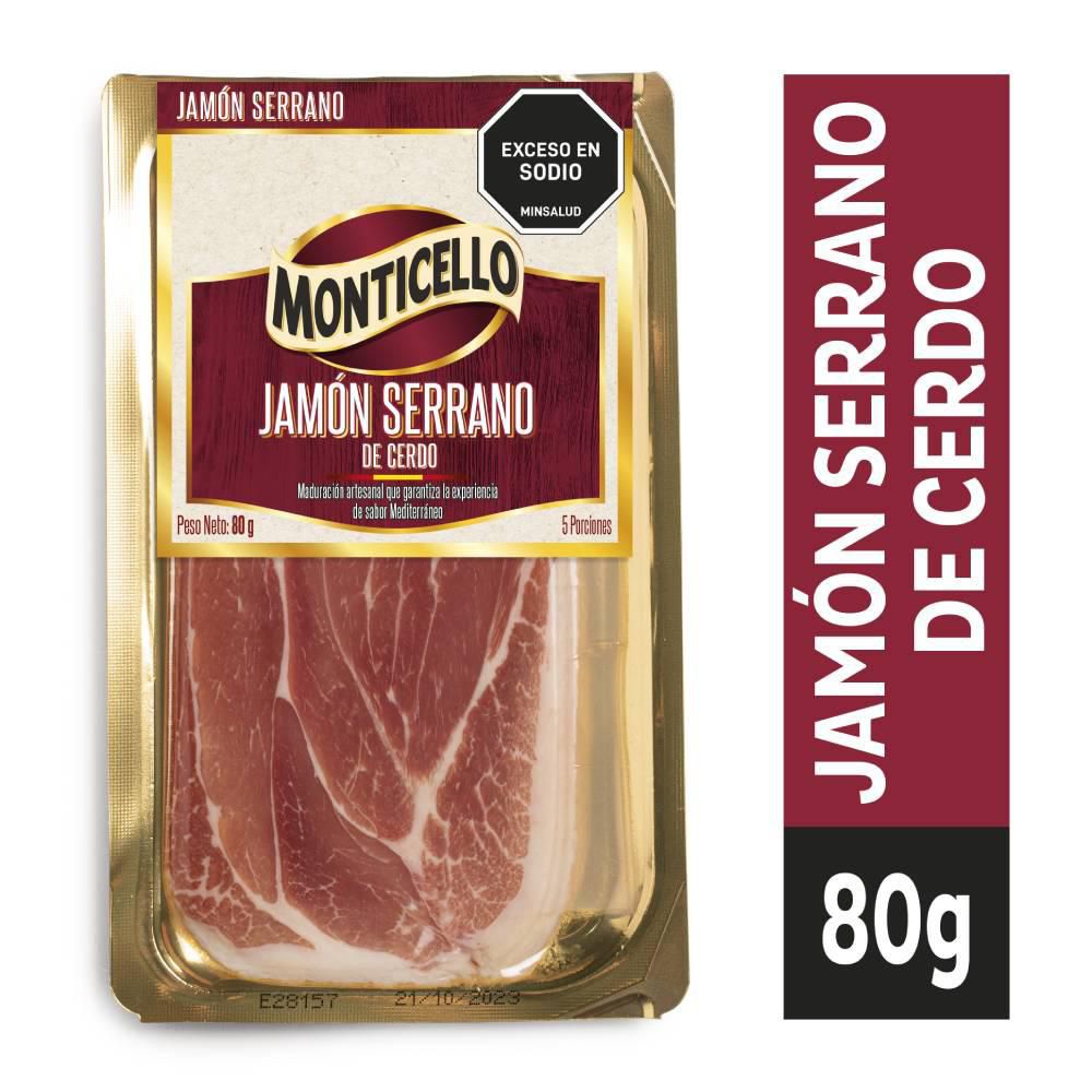 Jamón serrano MONTICELLO maduración artesanal (80  gr) img #2