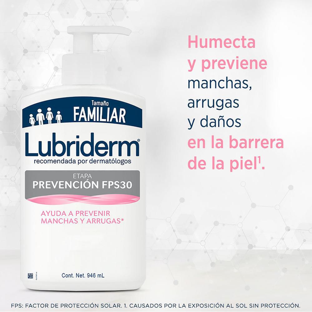 Crema corporal LUBRIDERM etapa prevención  FPS 30 (946  ml) img #6