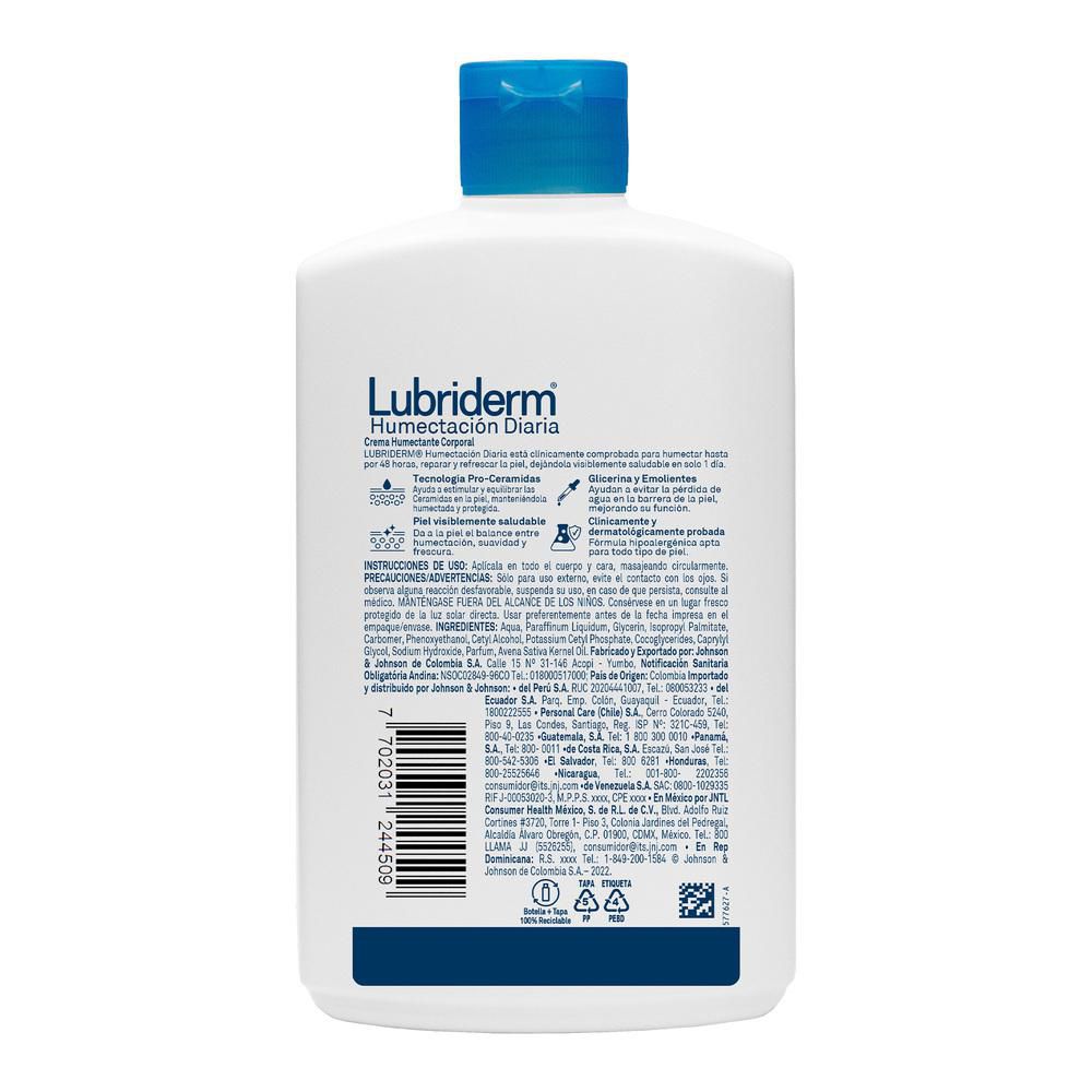 Crema corporal LUBRIDERM humectación diaria (400  ml) img #8