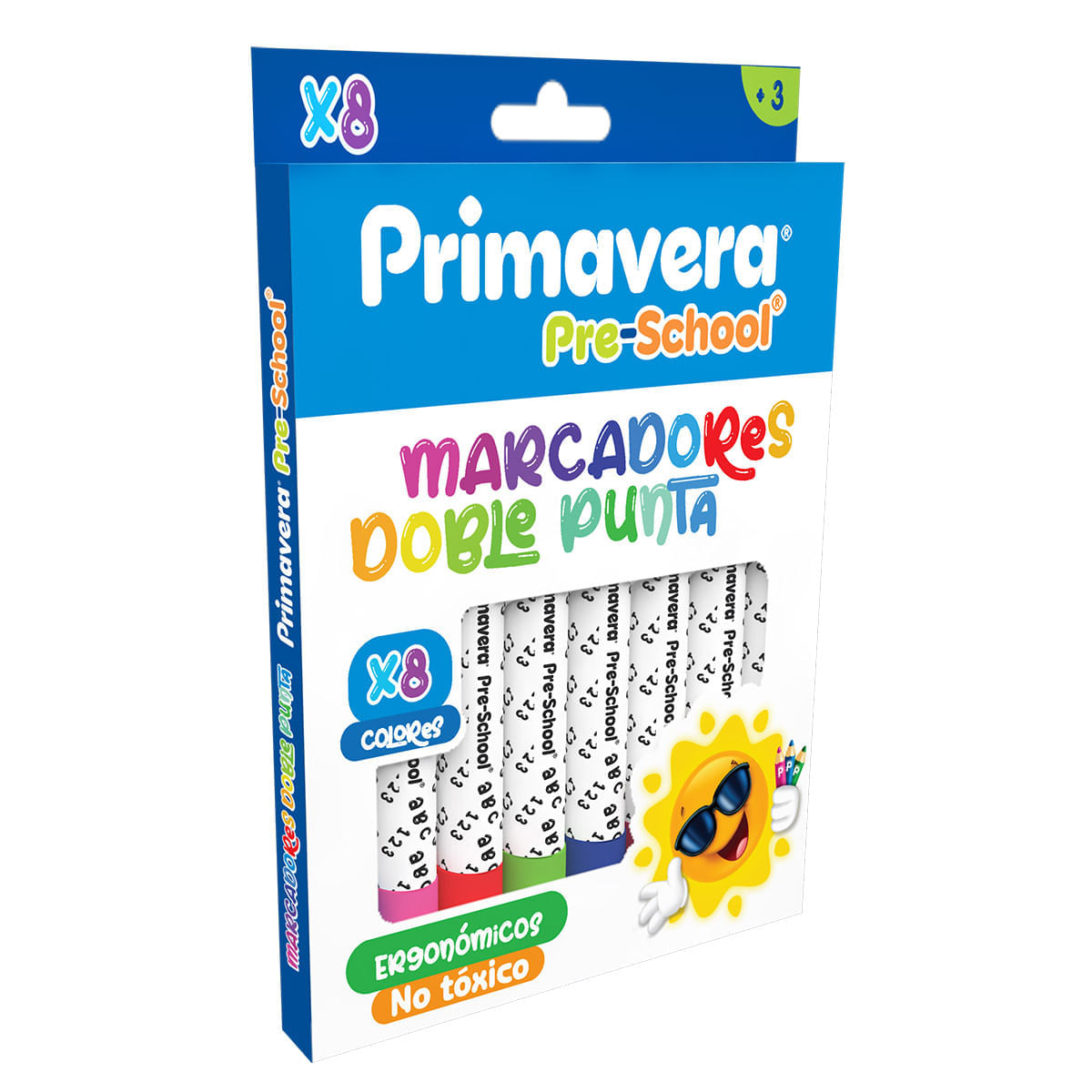 Marcadores Pre-School Doble Punta x 8 img #1