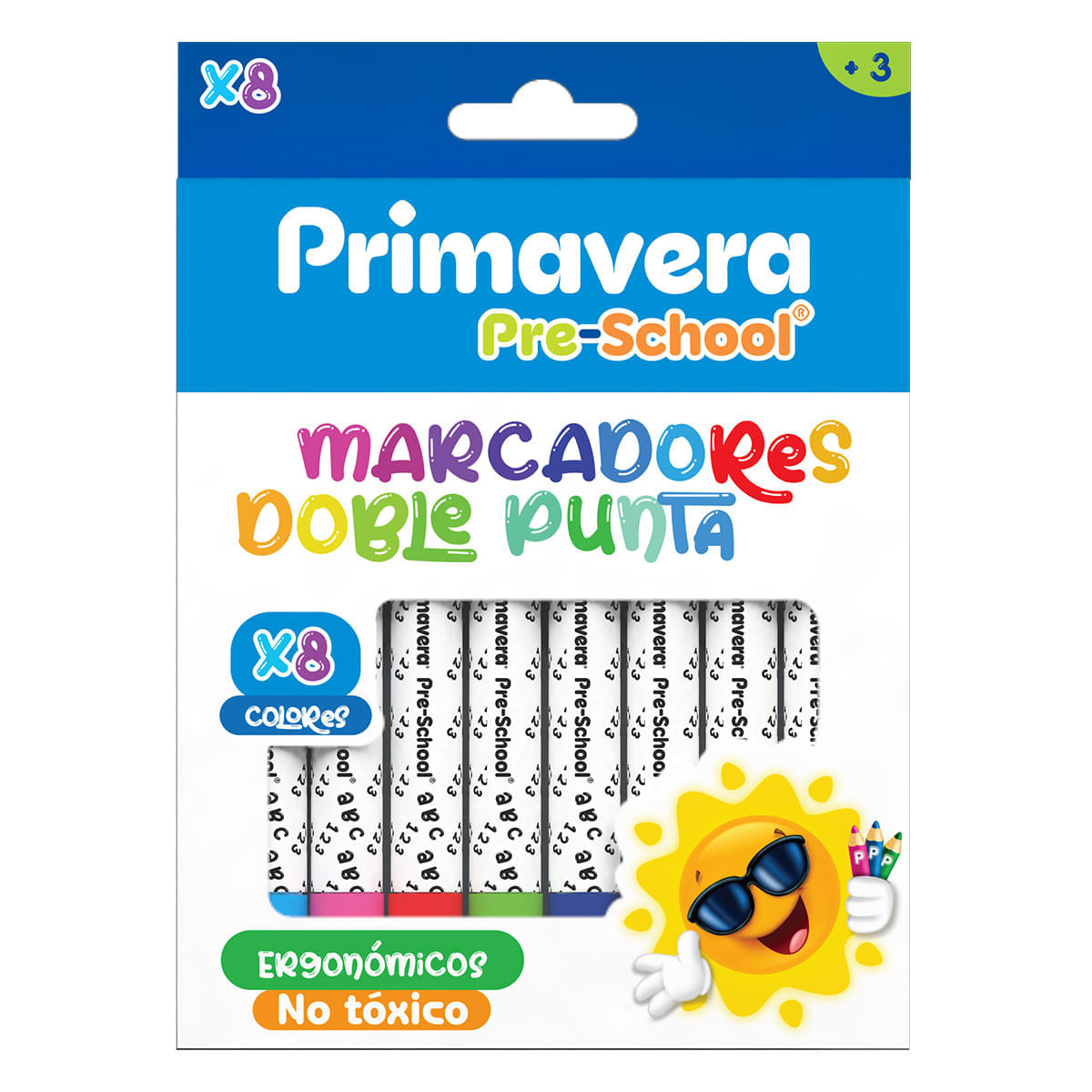 Marcadores Pre-School Doble Punta x 8 img #6
