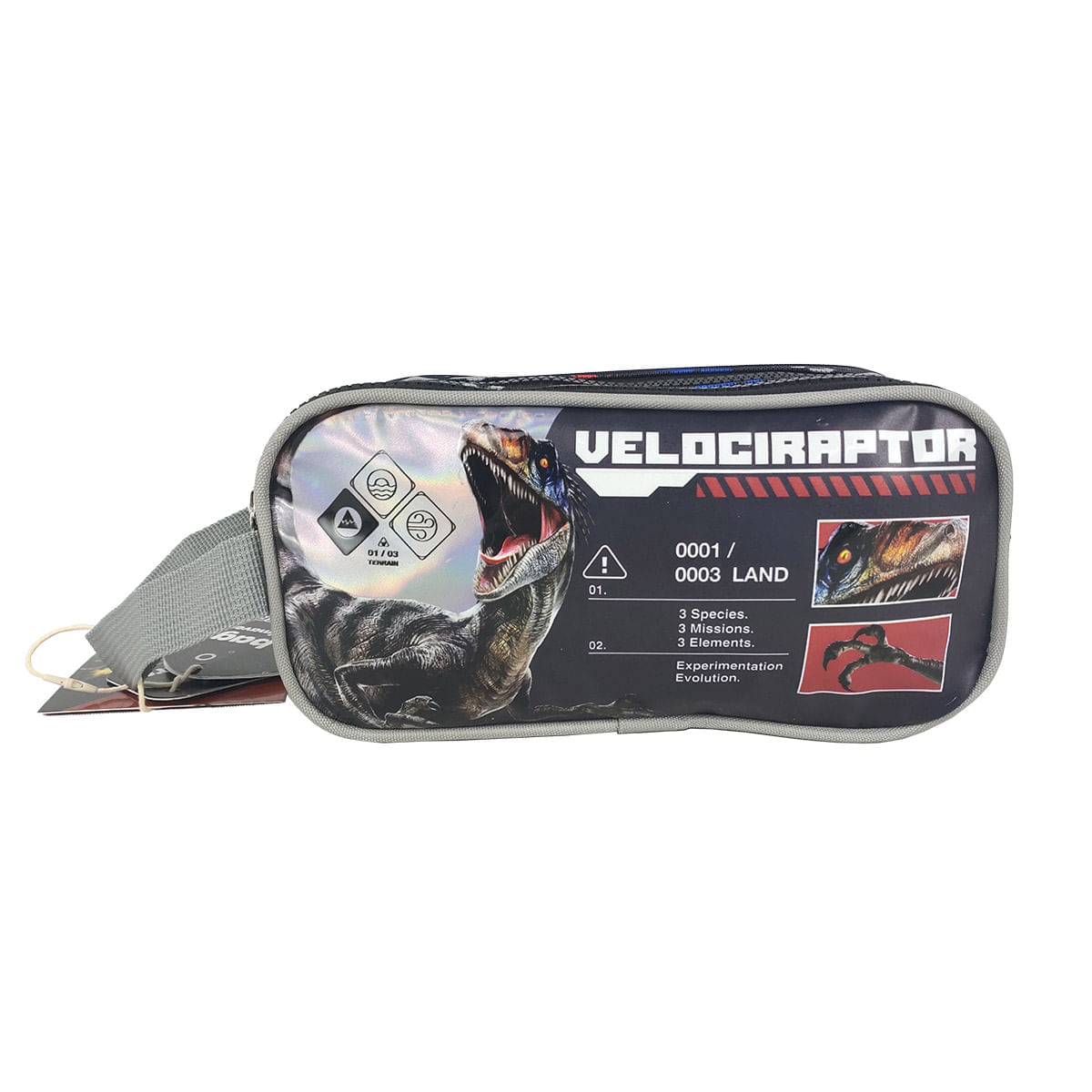 Cartuchera Premium 2 Bolsillos Jurassic World Rebirth Velociraptor img #1