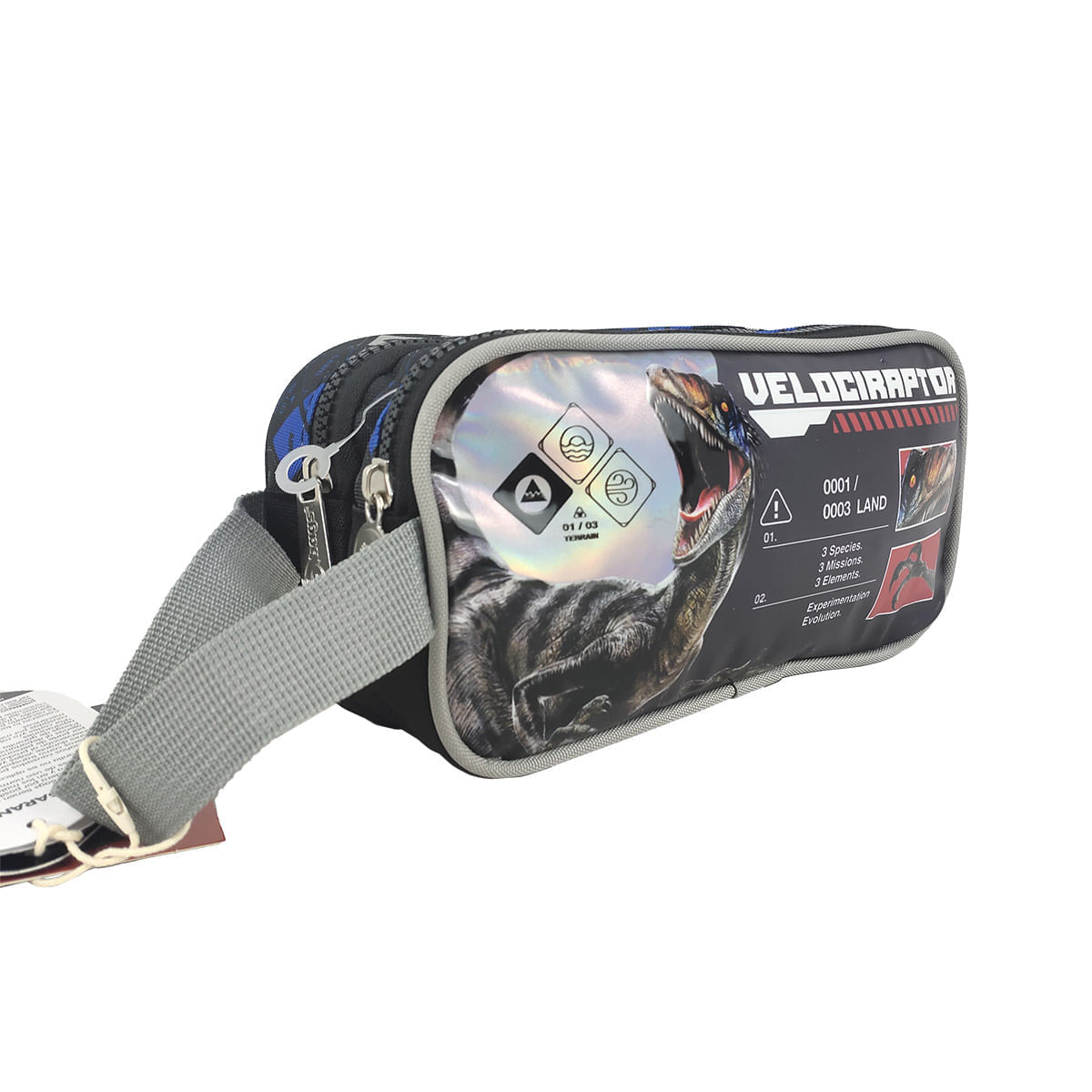 Cartuchera Premium 2 Bolsillos Jurassic World Rebirth Velociraptor img #4