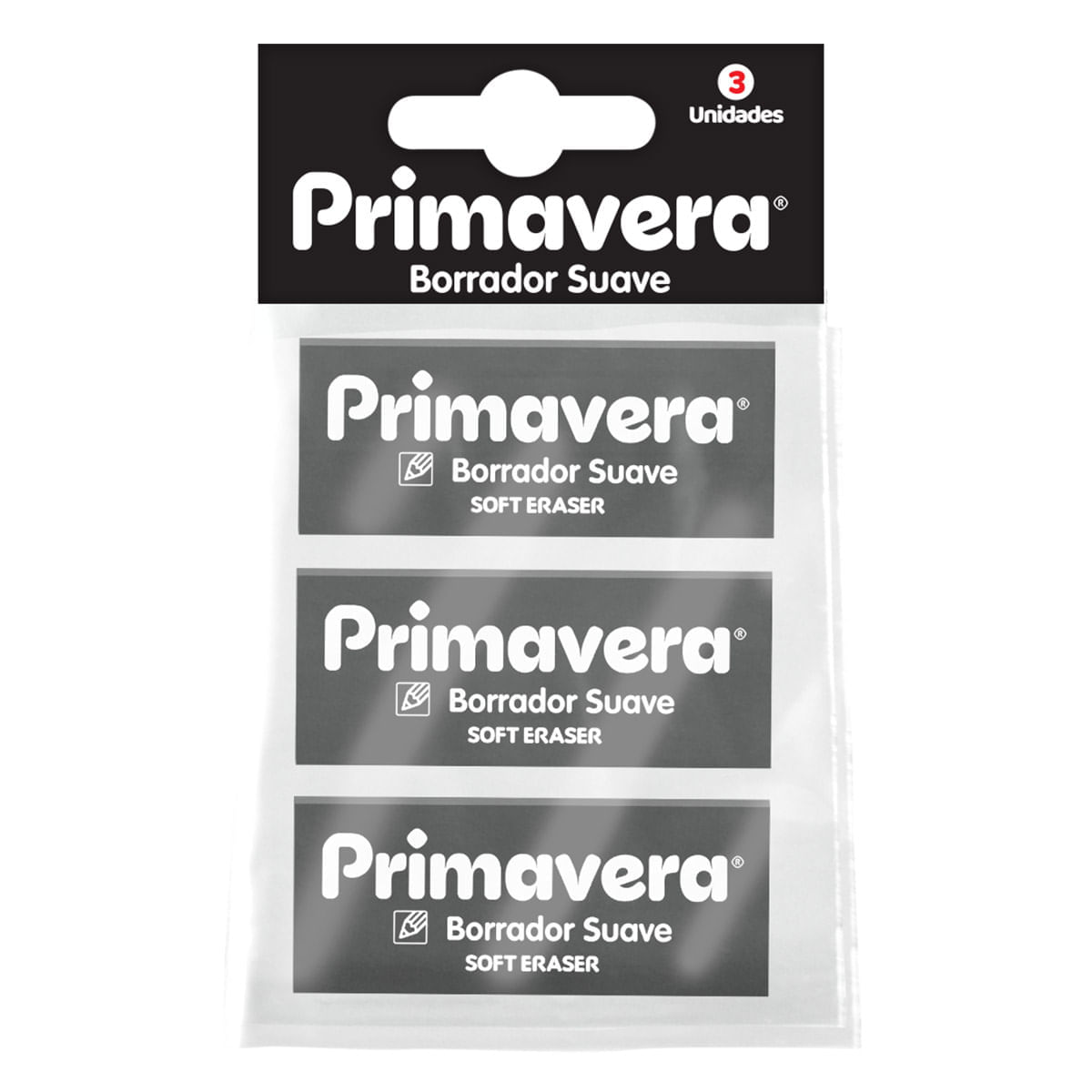 Borrador Primavera Suave Negro X 3 img #1