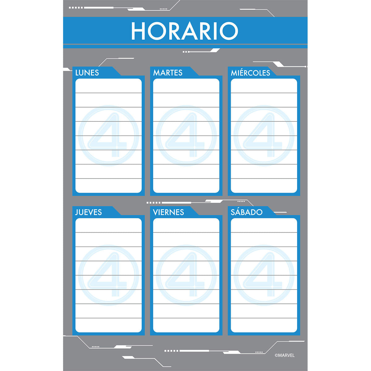 Cuaderno Cosido Pasta Dura Los 4 Fantásticos La Familia img #4