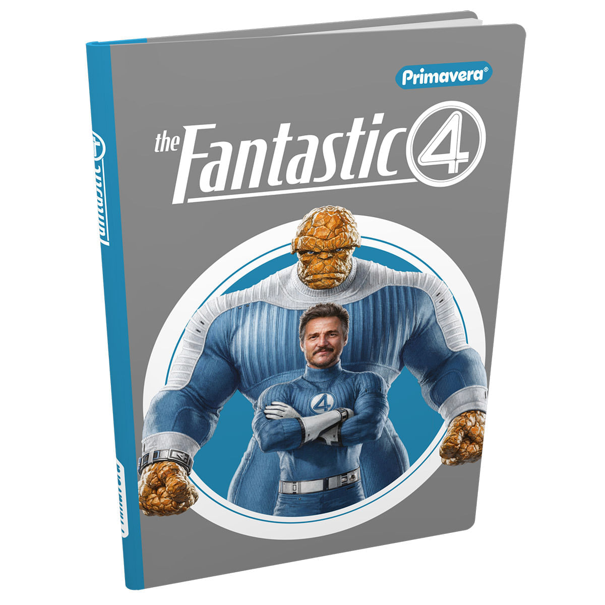 Cuaderno Cosido Pasta Dura Los 4 Fantásticos La Mole y Reed Richards img #1