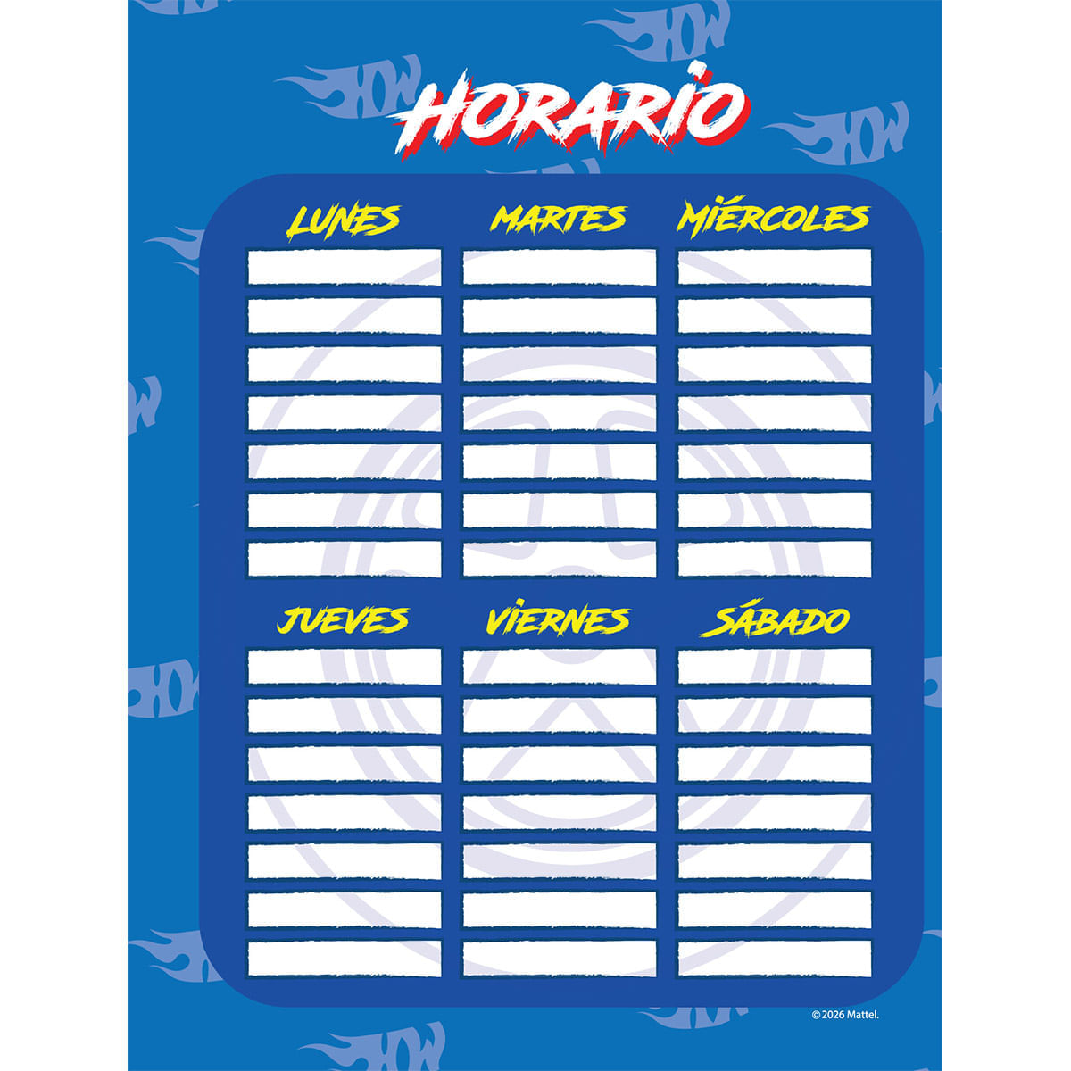 Cuaderno Cosido Hot Wheels Carros y Pistas img #4