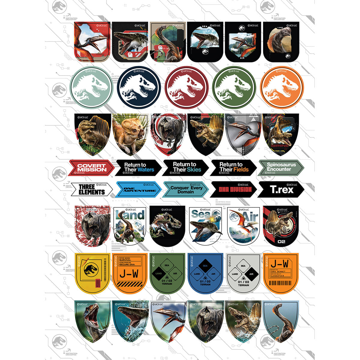 Cuaderno Argollado Pasta Dura Grande Jurassic World Rebirth 3 Species - 3 Missions - 3 Elements img #5