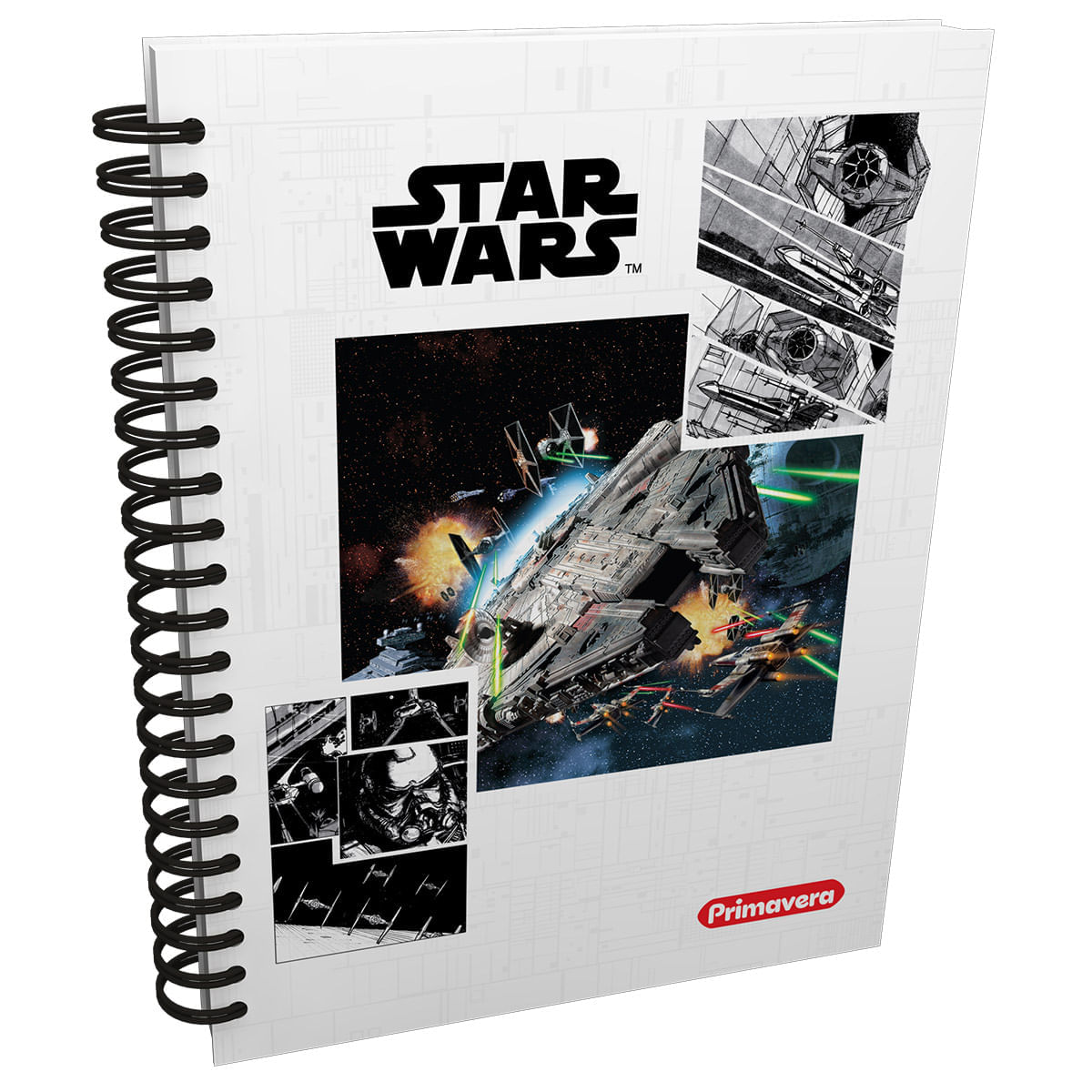 Cuaderno Argollado Grande Multimaterias Star Wars Halcón Milenario img #1