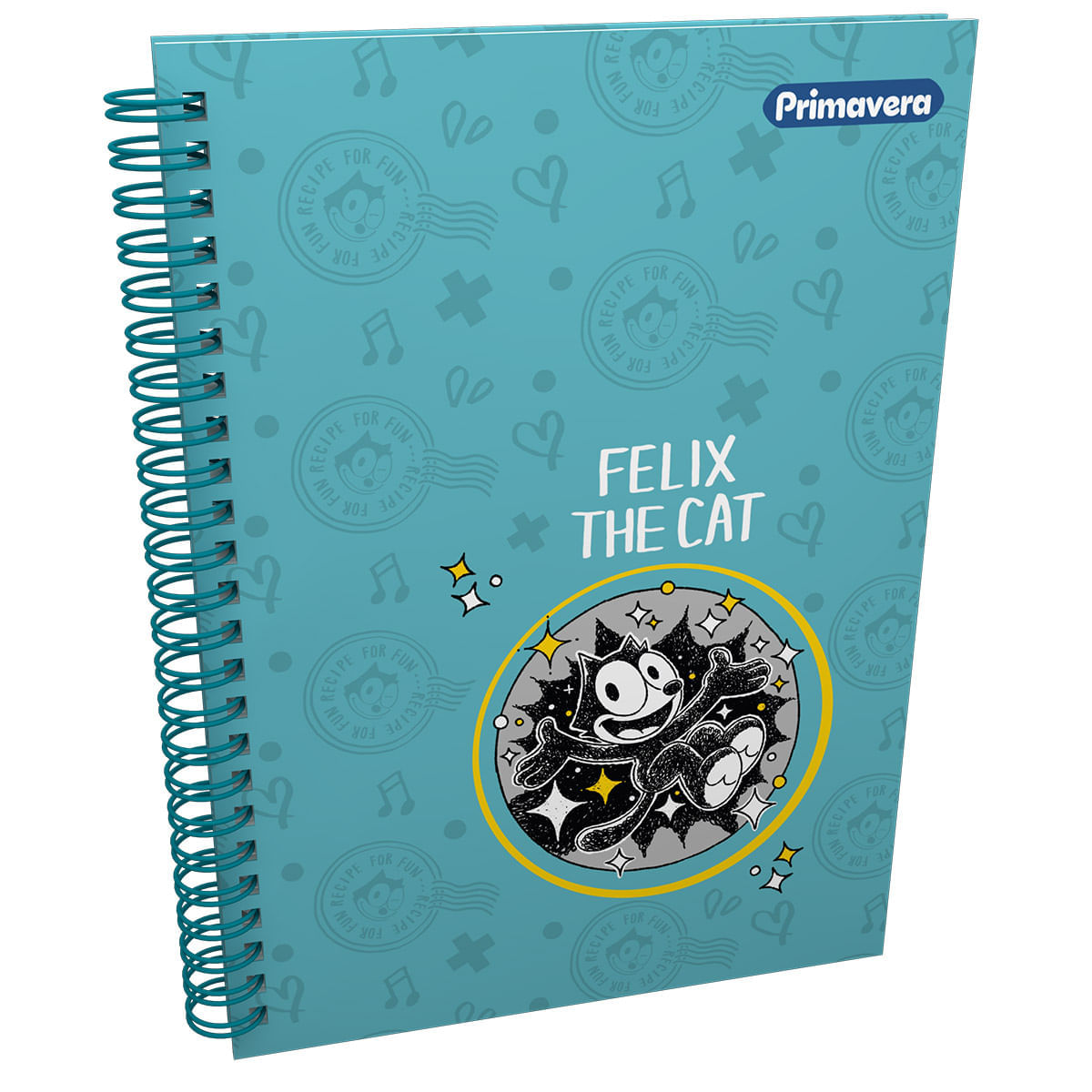 Cuaderno Argollado Pasta Dura  El Gato Felix Grande Recipe For Fun img #1