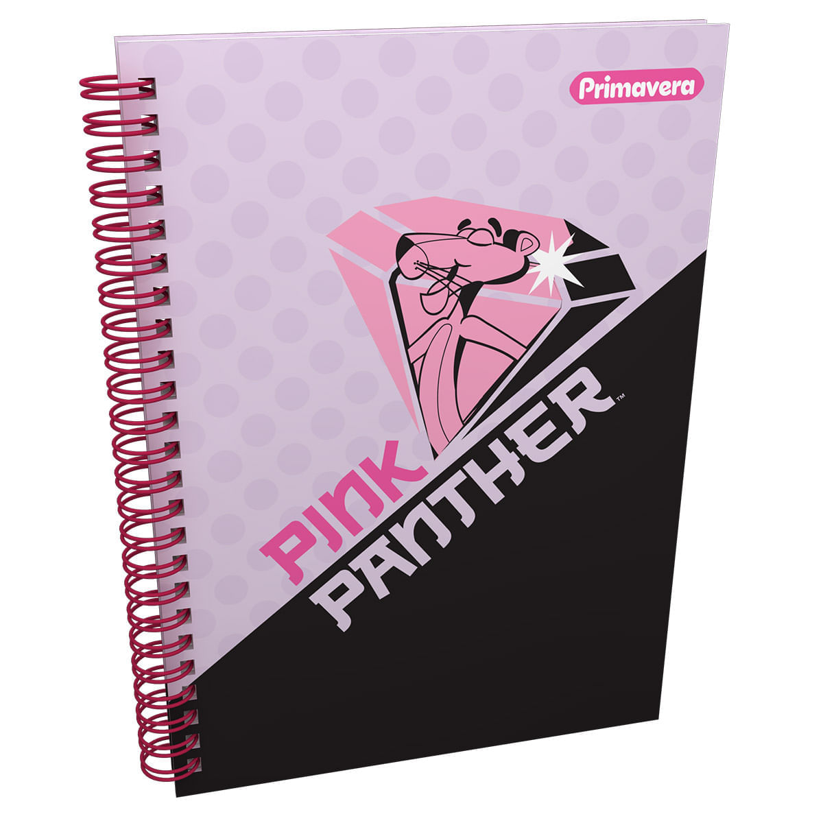 Cuaderno Argollado Pasta Dura  Pantera Rosa Grande Diamante img #1