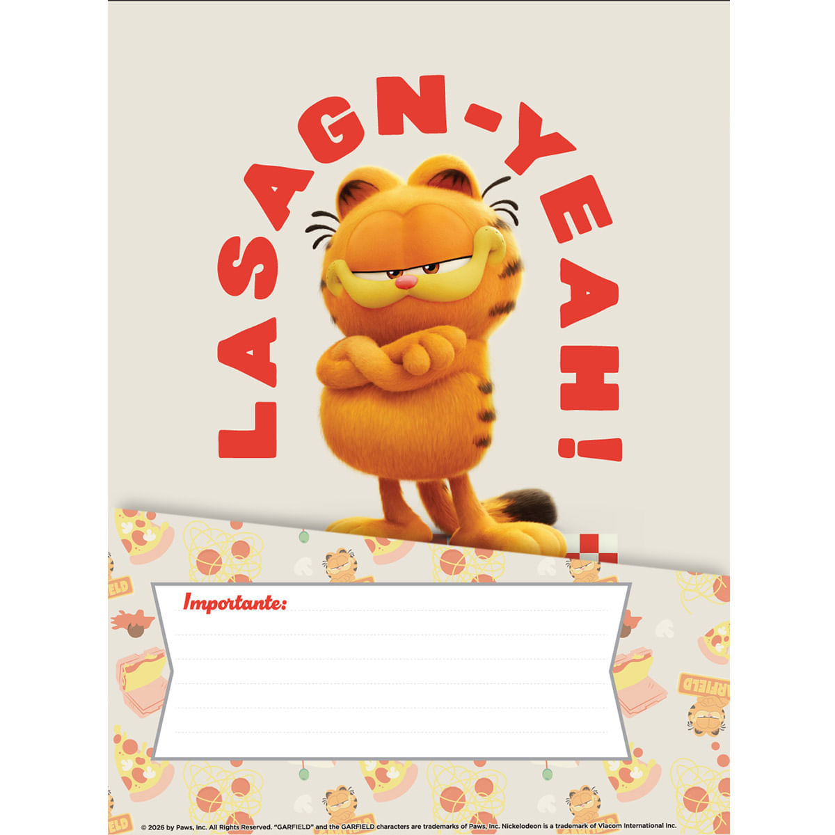 Cuaderno Argollado Pasta Dura  Garfield Grande Cutest Kitty Ever img #4
