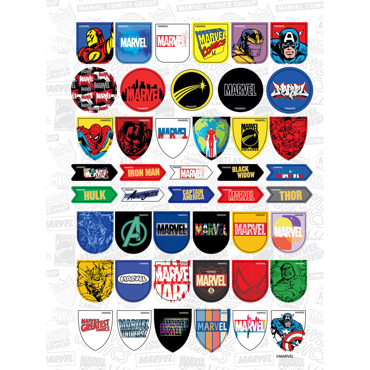 Cuaderno Argollado Pasta Dura  Marvel Logos Grande img #6