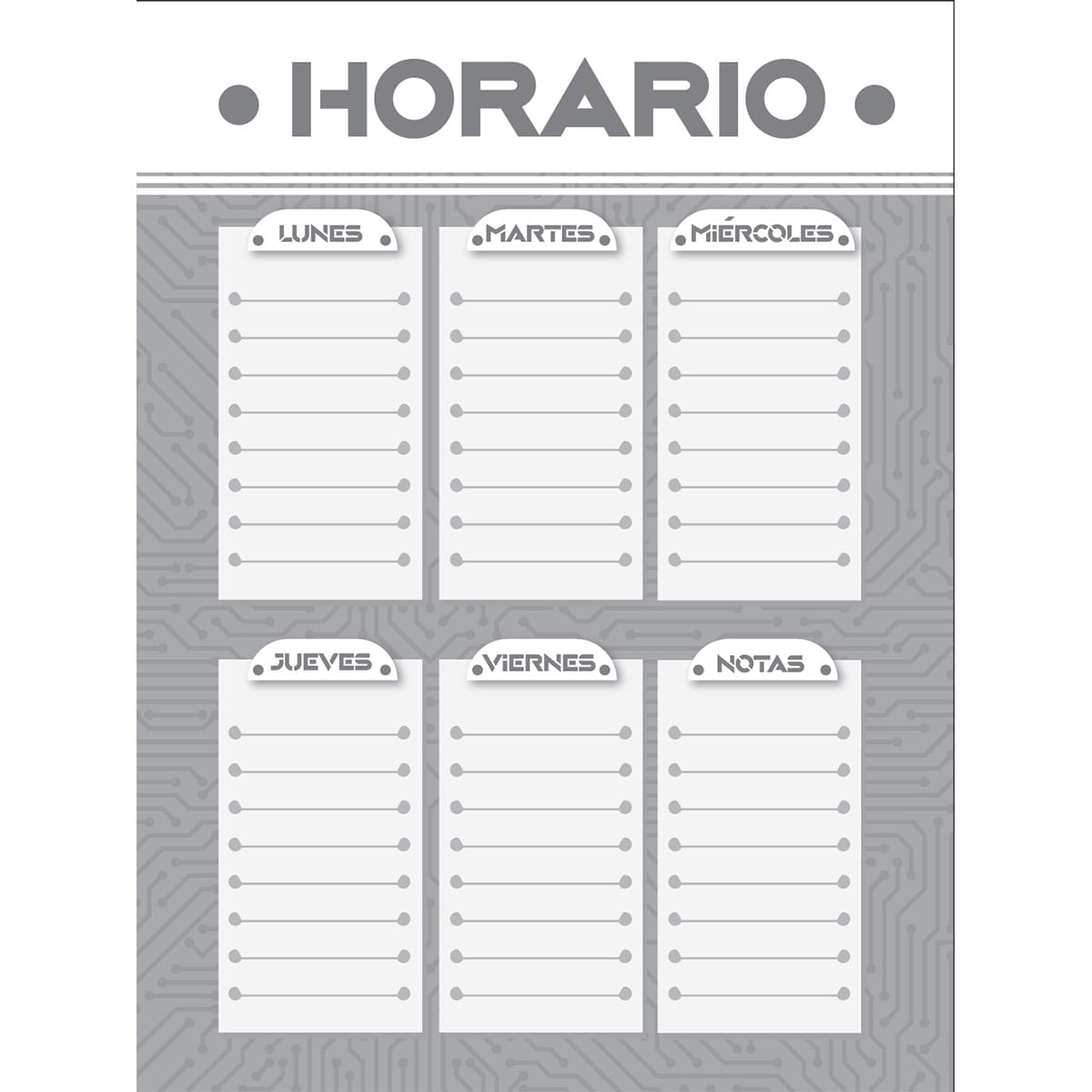 Cuaderno Argollado Grande Multimaterias Solid Colors Hombre Gris img #5