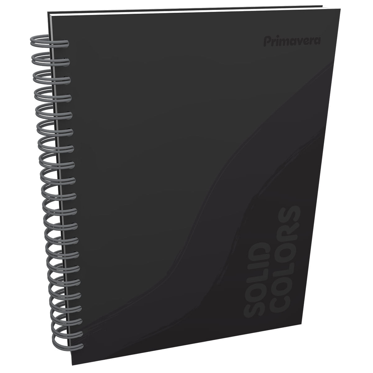 Cuaderno Argollado Grande Multimaterias Solid Colors Hombre Black img #1