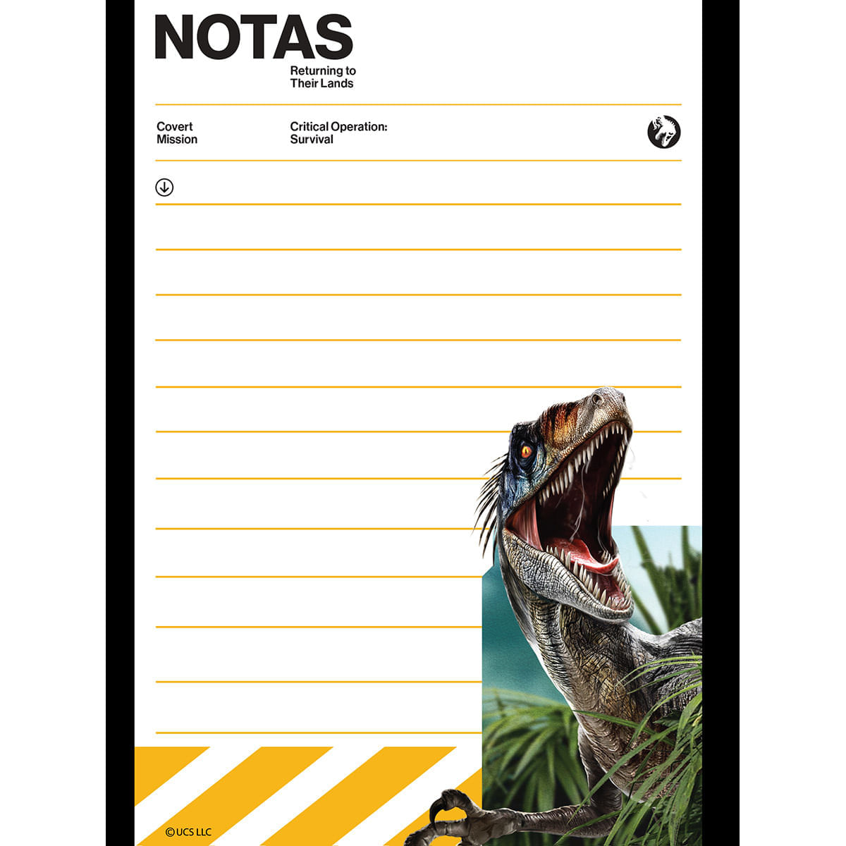Cuaderno Argollado Pasta Dura Grande Jurassic World Rebirth Covert Mission img #6