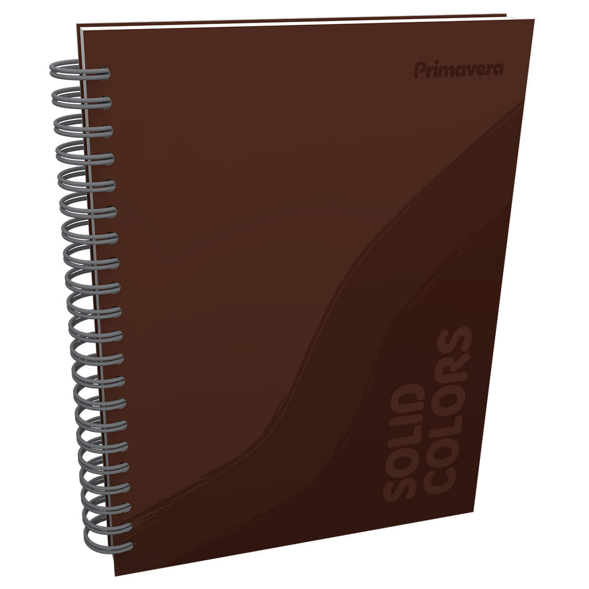 Cuaderno Argollado Grande Multimaterias Solid Colors Hombre Café img #1