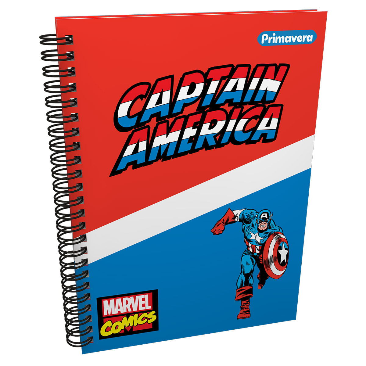 Cuaderno Argollado Pasta Dura  Capitán América Grande Captain America img #1